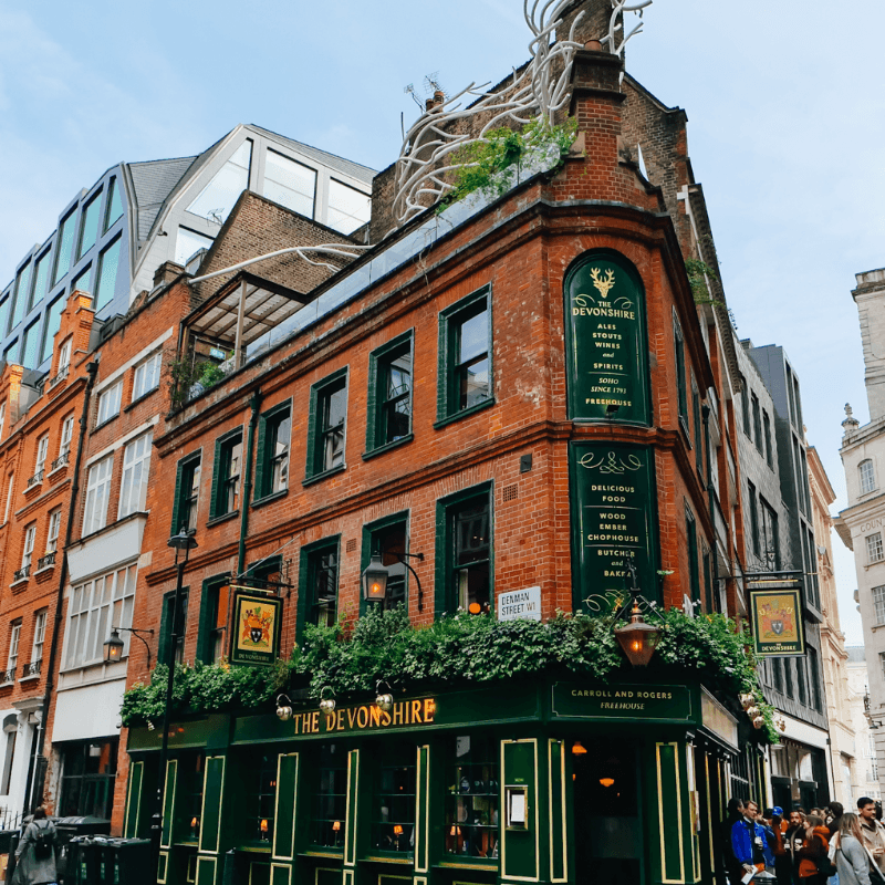 The Devonshire, Soho. logo